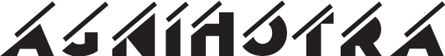 AGNIHOTRA Schriftzug