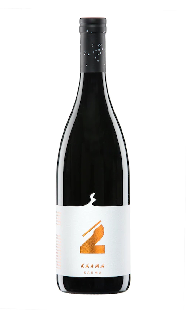 Wein mit dem Namen "Karma"