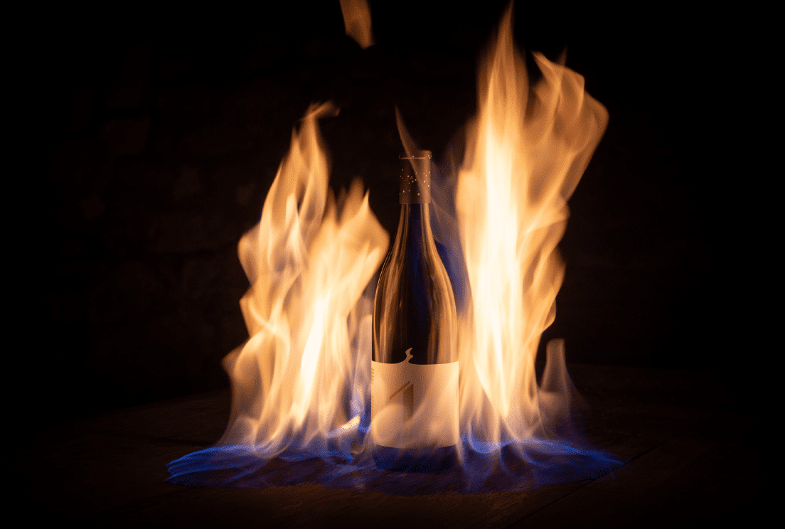 AGNIHOTRA Wein im Feuer.